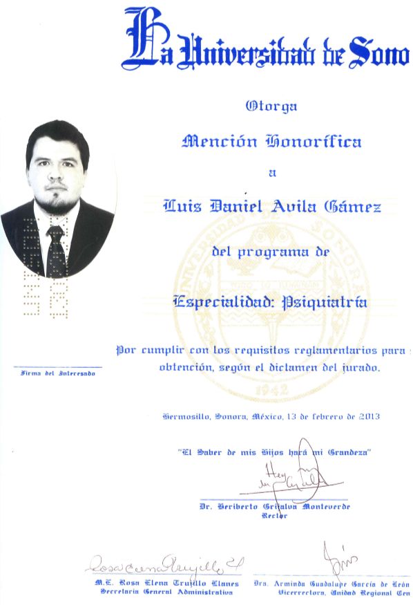 Mención honorífica · 2013